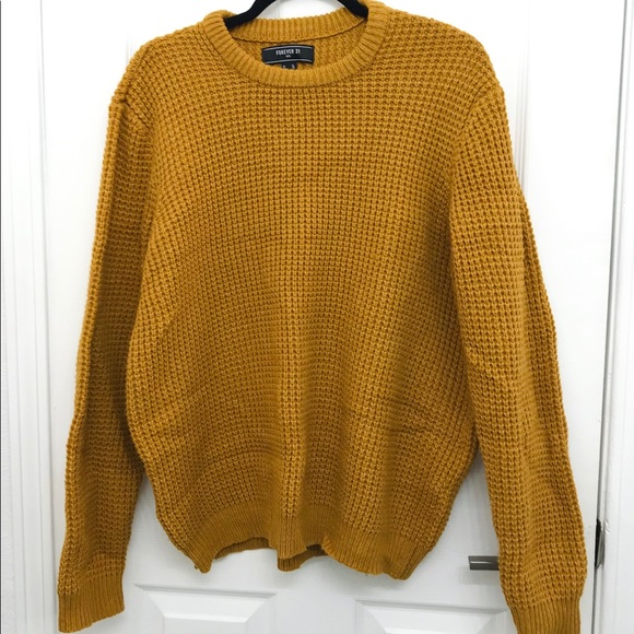 Forever 21 Other - Forever 21 Men Oversized Mustard Sweater